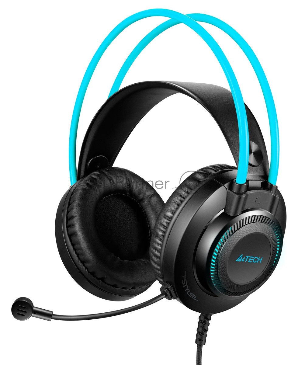 Гарнитура A4Tech Fstyler FH200U серый/синий, проводная