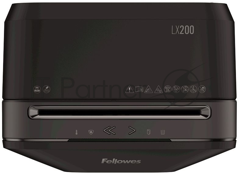 Fellowes Шредер PowerShred LX200 FS-55022(01), черный {DIN P-4, 4х12 мм, 12 лст., 22 лтр., Jam Proof™, SafeSens}