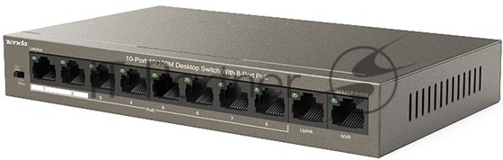 Коммутатор Tenda TEF1110P-8-63W, 8×PoE, 63W PoE