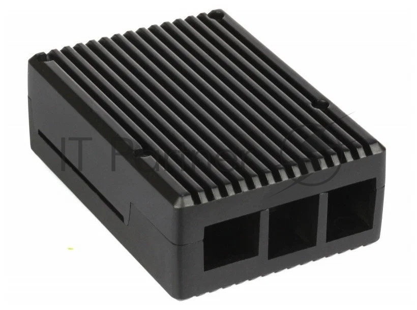 Корпус Qumo, Aluminum Case, Raspberry Pi 4B, черный (RS017)