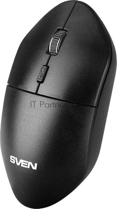 Мышь беспроводная SVEN RX-515SW черный, 1600 dpi, радиоканал, USB, кнопки - 4