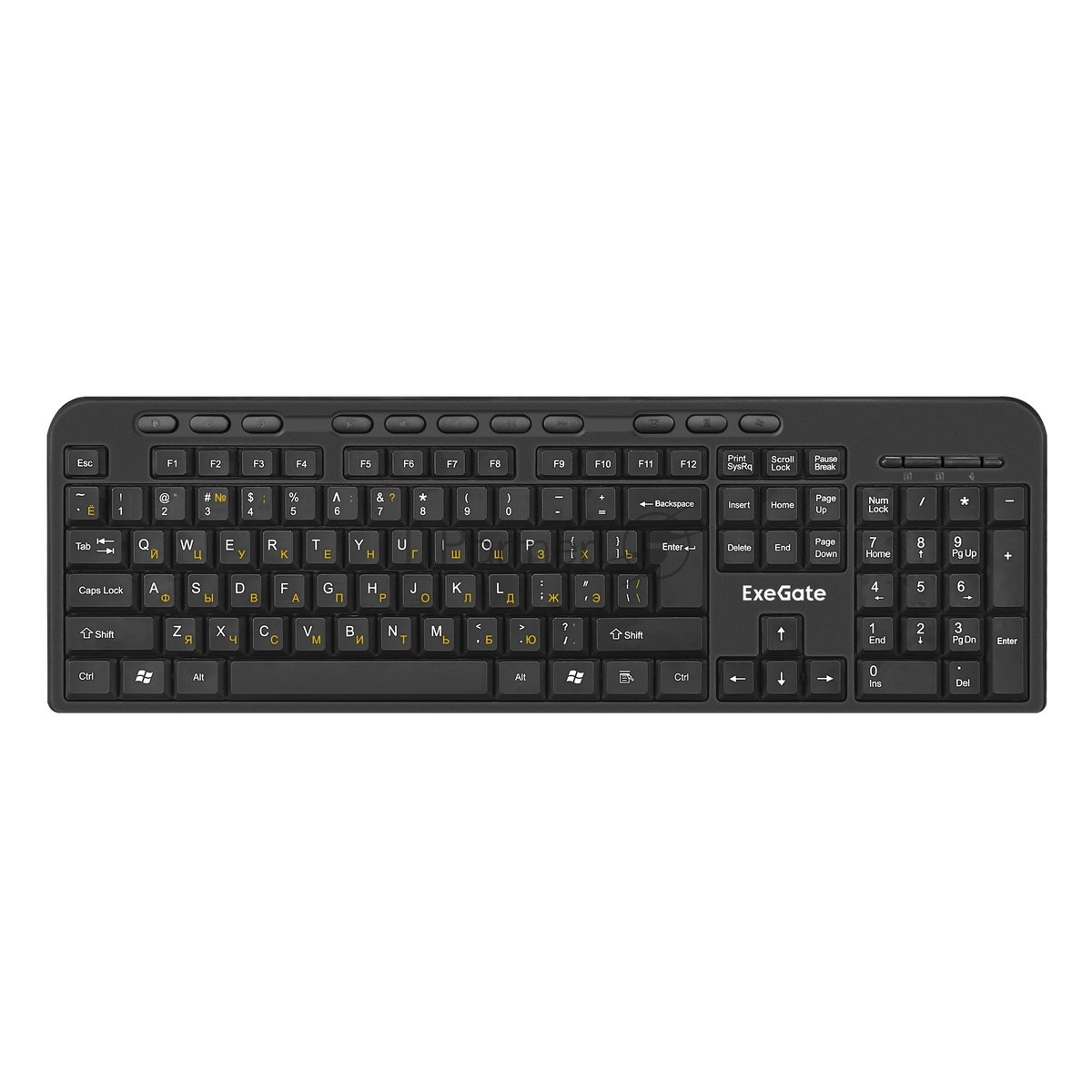 Комплект клавиатура+мышь ExeGate Professional Standard Combo MK240 беспроводной, USB, 1200 DPI, чёрный