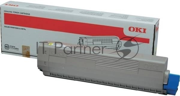 Картридж лазерный OKI 44844625/44844613, желтый, 7300 страниц, оригинальный