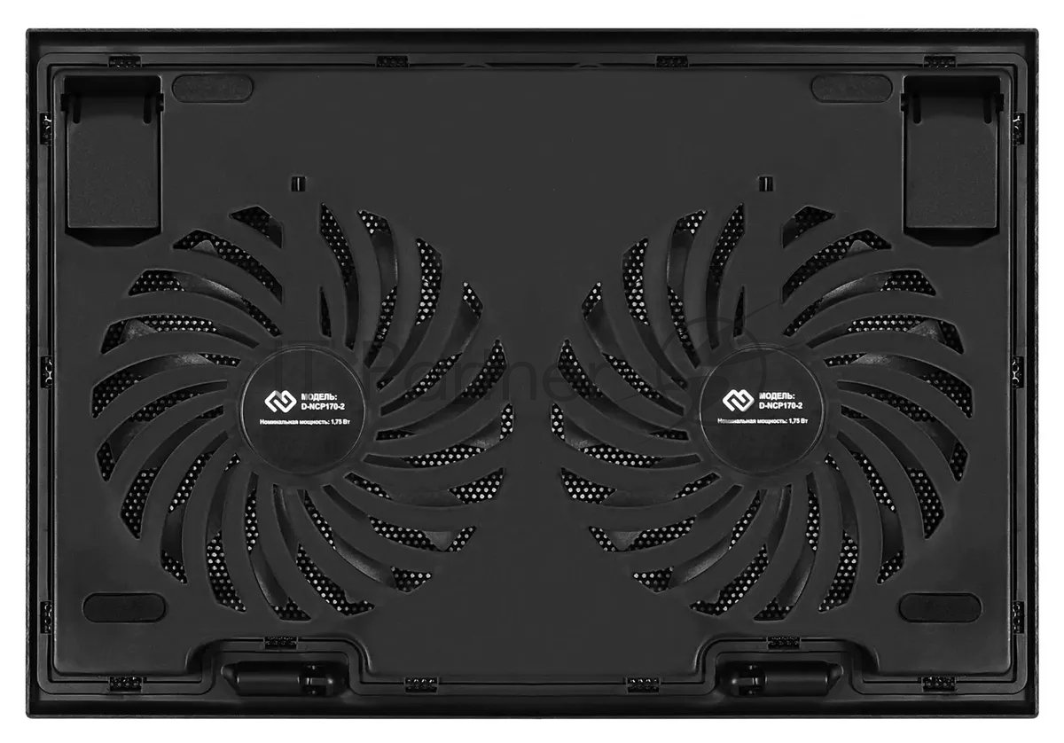 Подставка для ноутбука Digma D-NCP170-2 17"390x270x27мм 2xUSB 2x 150ммFAN 600г черный