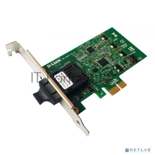 Сетевая карта D-Link - DFE-560FX, 10/100 Мб/с, SFP, 1-port, PCI Express, x1, PCIe, DFE-560FX/B1A
