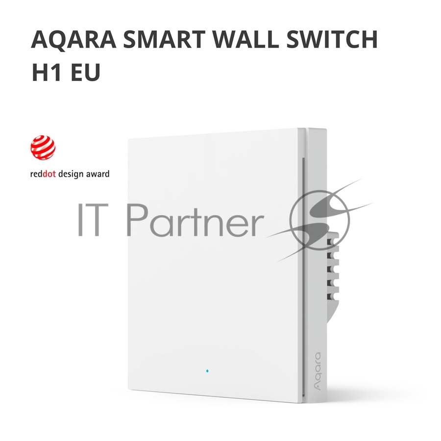 Выключатель умный одноклавишный Aqara Smart Wall Switch H1 (WS-EUK01)