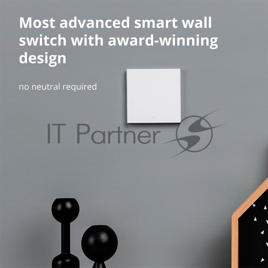Выключатель умный одноклавишный Aqara Smart Wall Switch H1 (WS-EUK01)