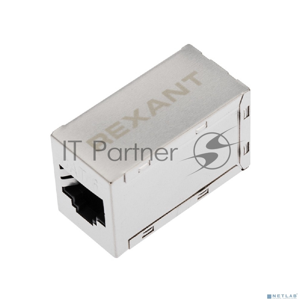 Проходной адаптер Rexant RJ-45(8P-8C), FTP экранированный, cat.6, (гнездо-гнездо)