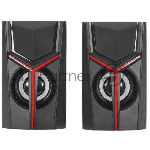 Акустическая система 2.0 Qumo TRON AS007, 10 ВТ, объемное звучание, RGb подсветка, USB/Jack 3,5мм