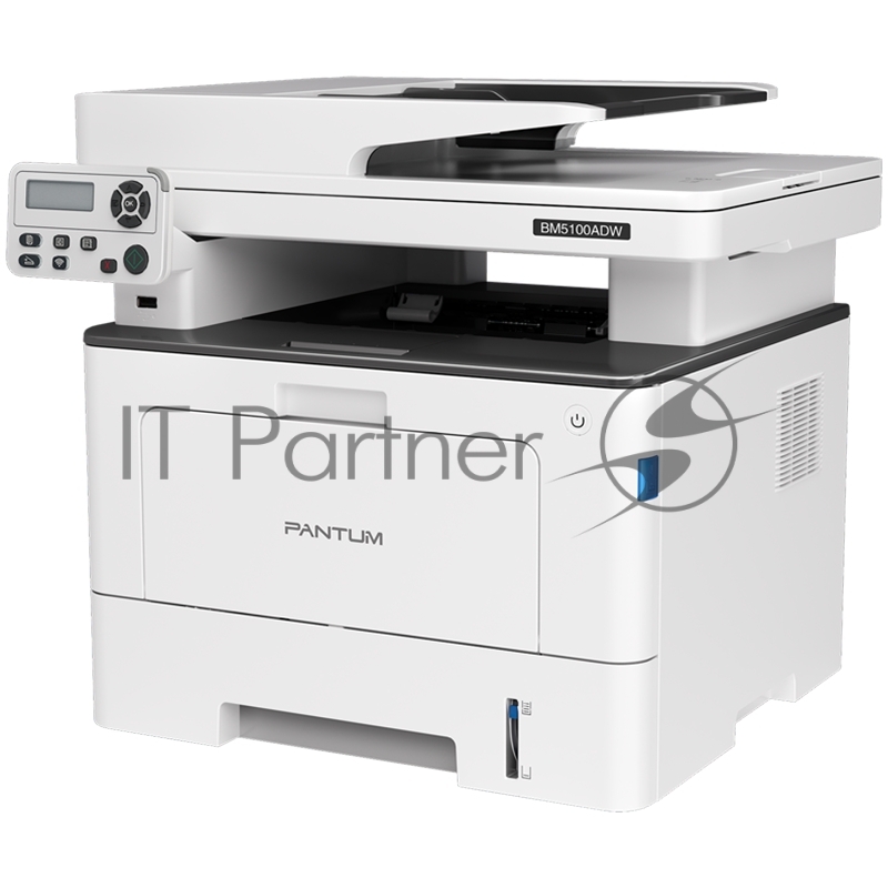 МФУ лазерное Pantum BM5100ADW, A4, ч/б, печ. до 40 стр/мин., скан. до 24 стр/мин., 1200x1200dpi, USB, RJ-45, Wi-Fi, проектная модель