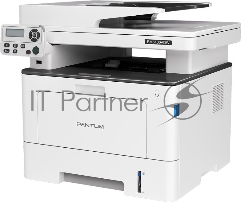 МФУ лазерное Pantum BM5100ADW, A4, ч/б, печ. до 40 стр/мин., скан. до 24 стр/мин., 1200x1200dpi, USB, RJ-45, Wi-Fi, проектная модель
