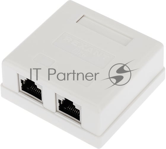 Рoзетка компьютерная внешняя Rexant 2-порта RJ-45 (8P8C), FTP экранированная, категория 6