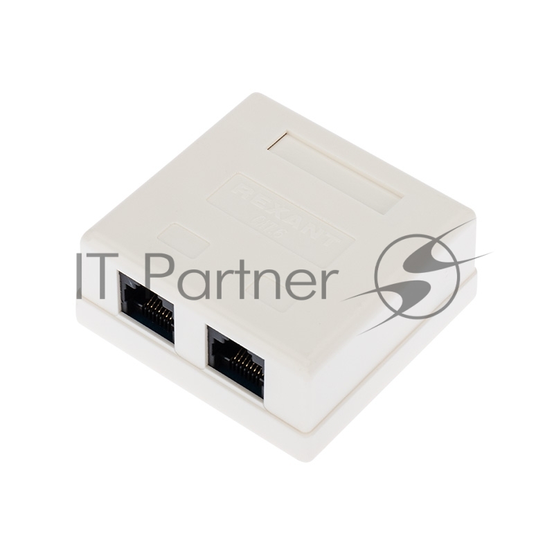 Рoзетка компьютерная внешняя Rexant 2-порта RJ-45 (8P8C), UTP неэкранированная, категория 6