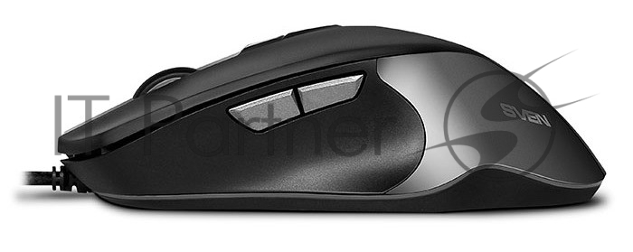 Мышь проводная SVEN RX-G970 черный, 4000 dpi, USB, кнопки - 7