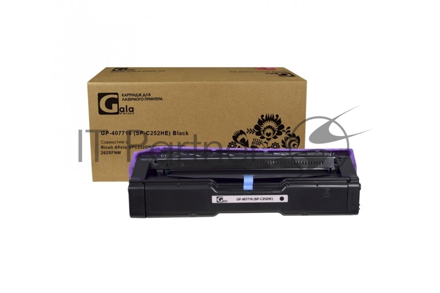 Принт-картридж GalaPrint GP-407716 (SP-C252HE) черный (6500 стр) для Ricoh Aficio SPC252DN/252SF/262DNW/262SFNW