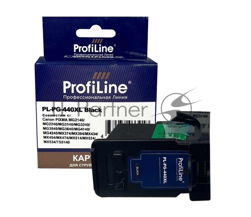Картридж струйный ProfiLine PL-PG-440XL для принтеров Canon PIXMA MG2140/MG2240/MG3140/MG3240/MG3540/MG3640/MG4140/MG4240/MX374/MX394/MX434/MX454/MX474/MX514/MX524/MX534 с чернилами Black