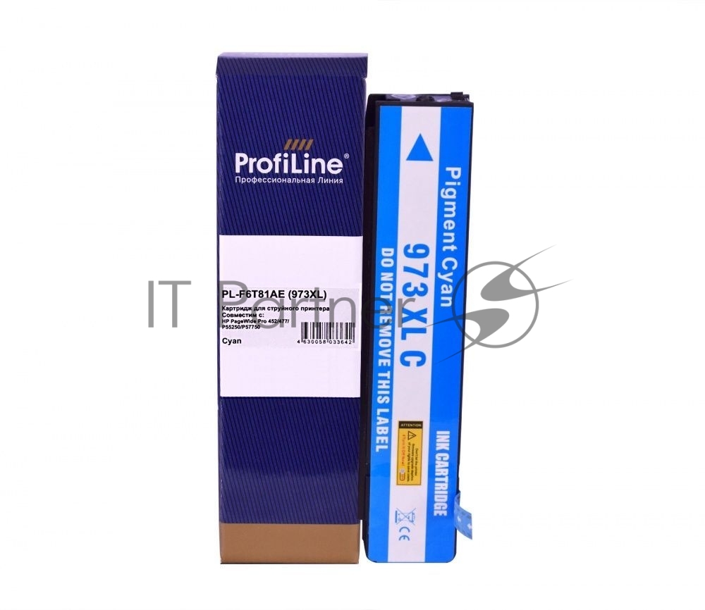 Картридж струйный ProfiLine PL-F6T81AE (№973XL) для принтеров HP PageWide Pro 452/477/P55250/P57750 с чернилами Cyan