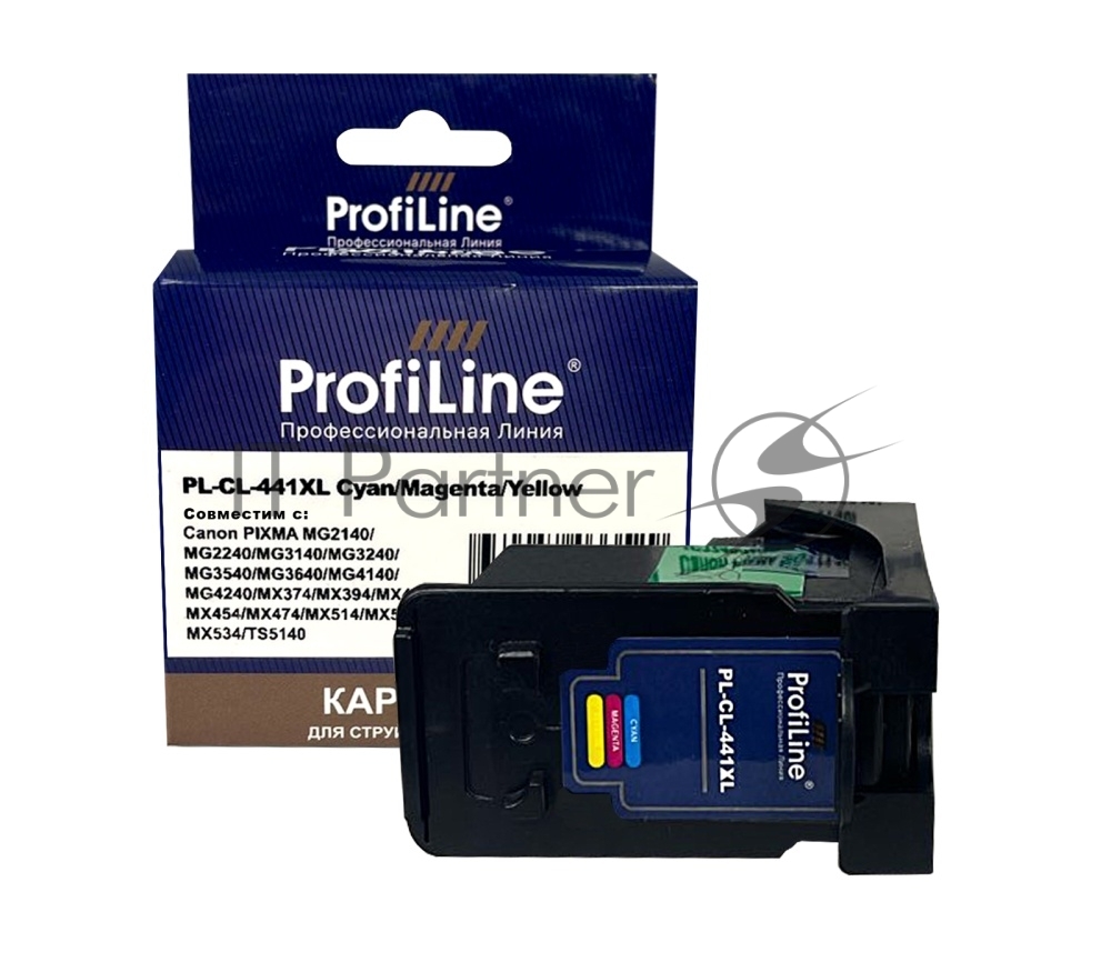 Картридж струйный ProfiLine PL-CL-441XL для принтеров Canon PIXMA MG2140/MG2240/MG3140/MG3240/MG3540/MG3640/MG4140/MG4240/MX374/MX394/MX434/MX454/MX474/MX514/MX524/MX534 с чернилами Cyan/Magenta/Yellow