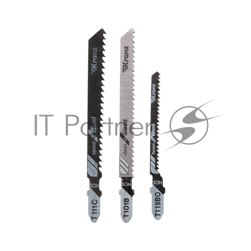 Набор полотен для электролобзика Kranz № 1 T101B/T111C/T119BO (3 шт./уп.)