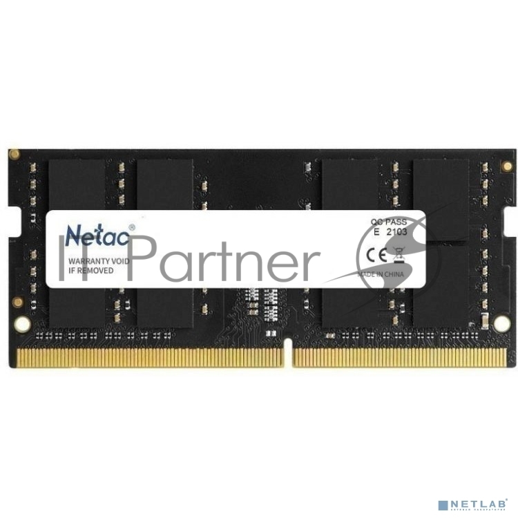 Оперативная память NETAC Basic, DDR4, 16GB (1x16GB), 2666MHz, CL19, SO-DIMM