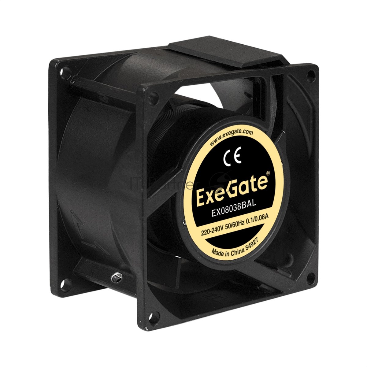 Exegate EX288999RUS Вентилятор 220В ExeGate EX08038BAL (80x80x38 мм, 2-Ball (двойной шарикоподшипник), подводящий провод 30 см, 2500RPM, 37dBA)