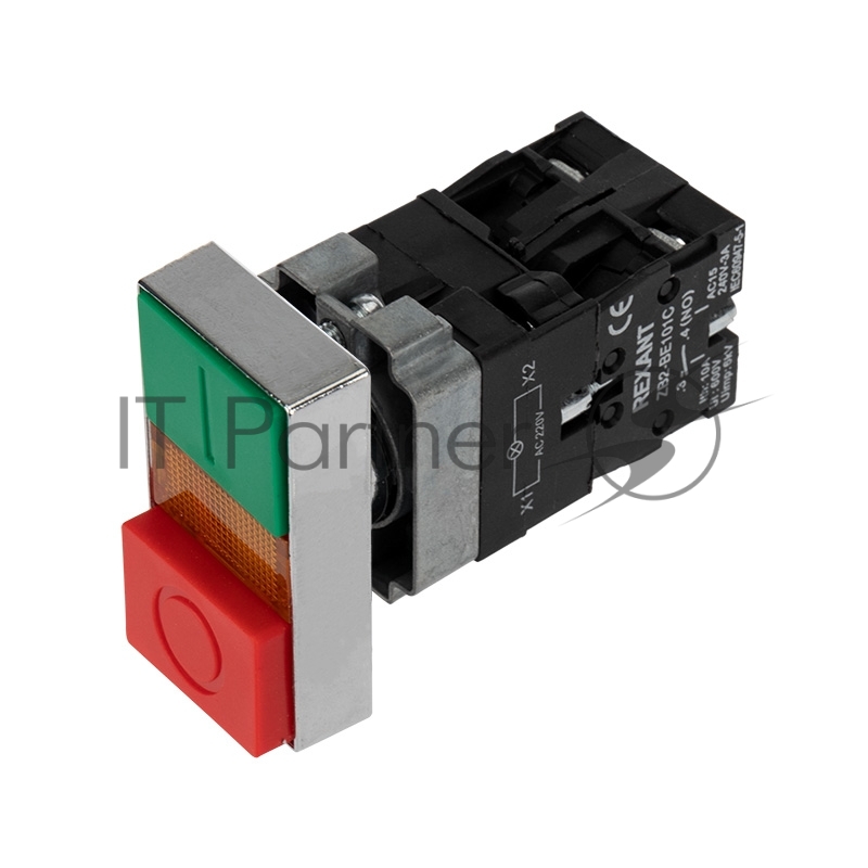 Кнопка Rexant LAY5 "I-O" прямоугольная 230 В NO+NC