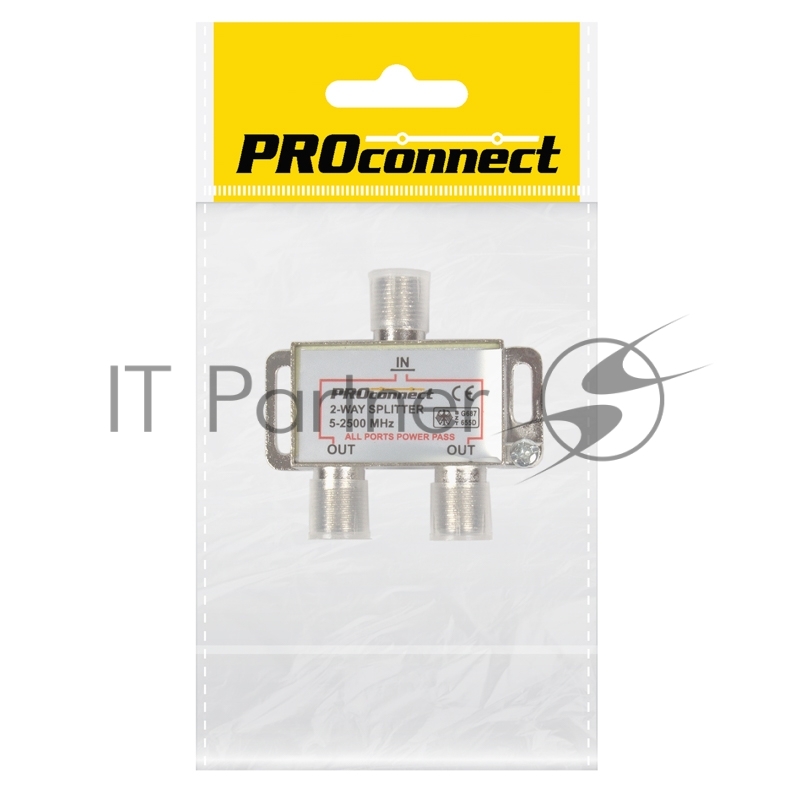 Делитель PROconnect (FD-2515) ТВ х 2 под F разъем 2500 СПУТНИК