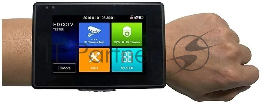 Универсальный наручный монитор-тестер Tezter TIP-H-4(Hand) AHD/CVI/TVI/CVBS и IP-видеосистем
