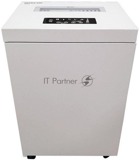 Шредер Office Kit S500 (2х15) белый (секр.P-5)/фрагменты/17лист./50лтр./скрепки/скобы/пл.карты/CD