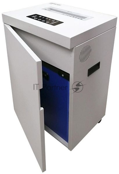 Шредер Office Kit S500 (2х15) белый (секр.P-5)/фрагменты/17лист./50лтр./скрепки/скобы/пл.карты/CD