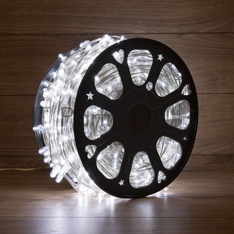 Гирлянда Neon-night LED Клип-лайт 12 V, прозрачный ПВХ, 150 мм, цвет диодов белый