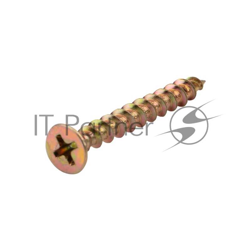 KR-01-3721-009 Саморез оконный KRANZ острый, 4.1х35, желтый цинк, короб (500 шт./уп.)