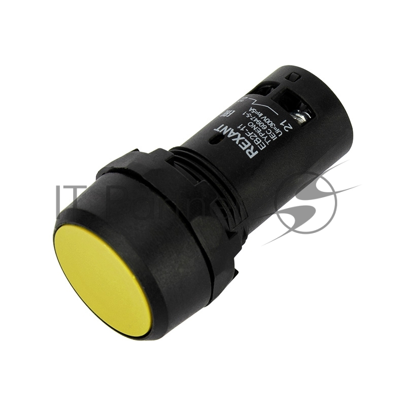 Кнопка Rexant EB22 возвратная желтая NO+NC 230 В