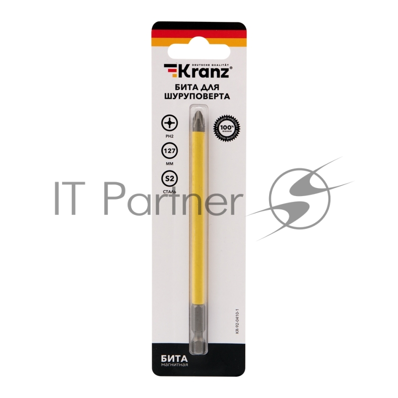 Kranz <KR-92-0410-1> Бита для  шуруповерта (PH2, 127мм)