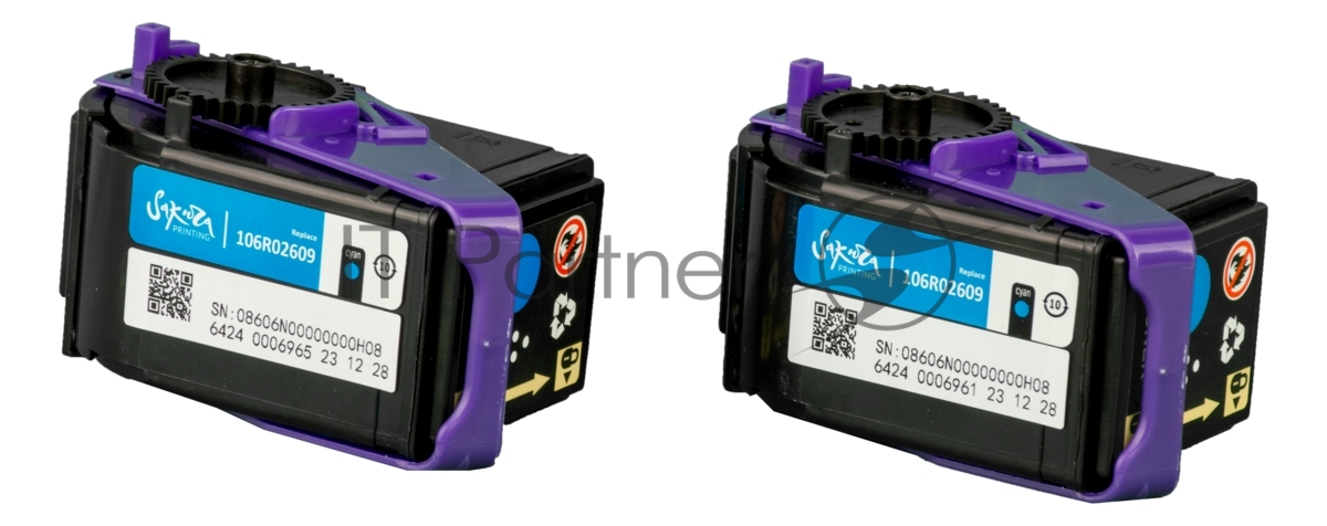 Картридж лазерный Sakura 106R02609 для Xerox Phaser 7100, голубой, 9 000 к. (в комплекте 2 шт., на 4 500 к. каждый)