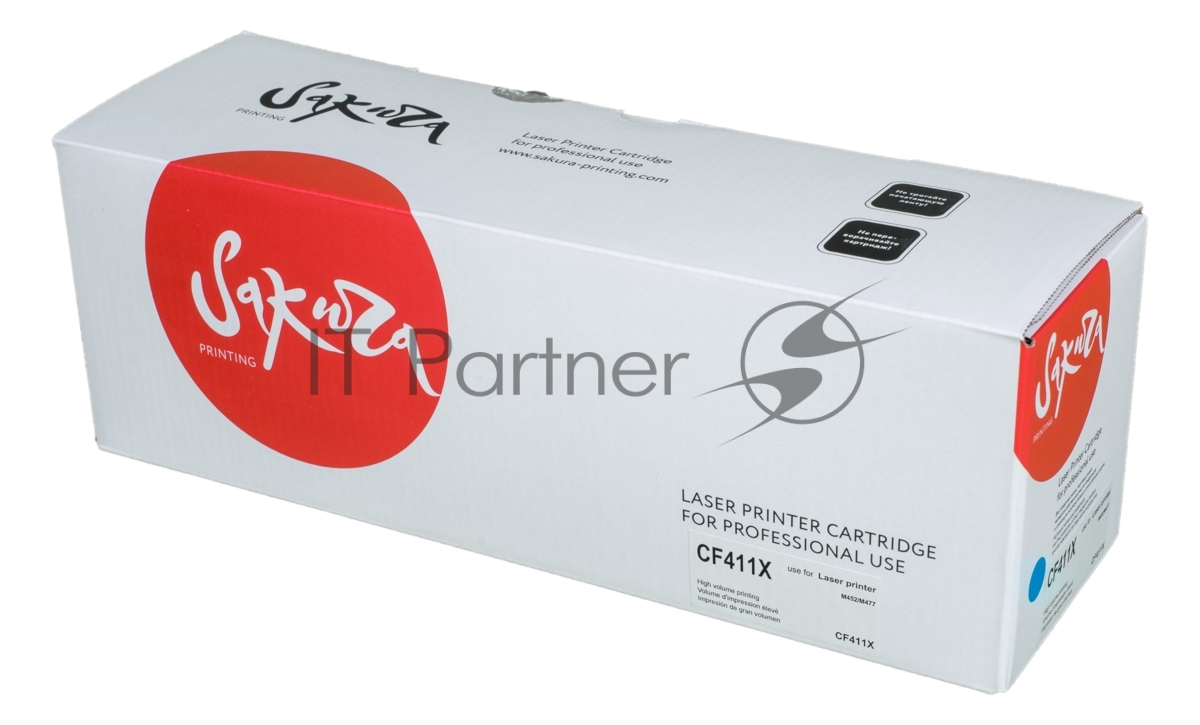 Картридж лазерный Sakura CF411X для HP LaserJet Pro M452nw, M452dn, M477fnw, M477fdw, M477fdn, M377dw, синий, 5000 к.