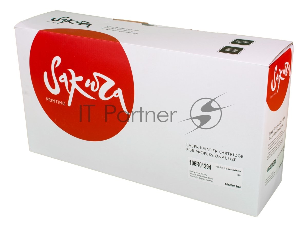 Картридж лазерный Sakura 106R01294 для Xerox Phaser 5550, черный 35000 к.