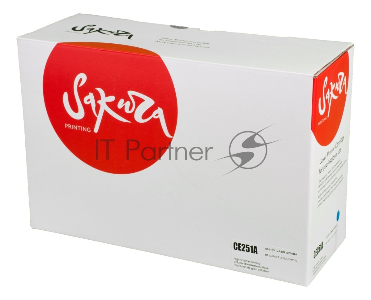 Картридж лазерный Sakura SACE251A, для HP, синий, 7000 стр.