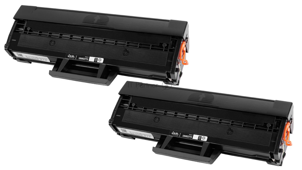 Картридж лазерный Sakura 106R03048 для Xerox Phaser 3020, Xerox WorkCentre 3025, черный, 3000 к. (в комплекте 2 шт. SA106R02773, на 1 500 к. каждый)
