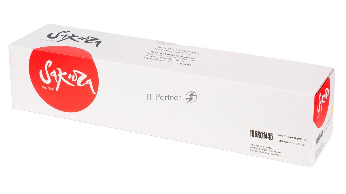 Картридж лазерный Sakura 106R01445 для Xerox Phaser 7500, желтый, 17 800к.