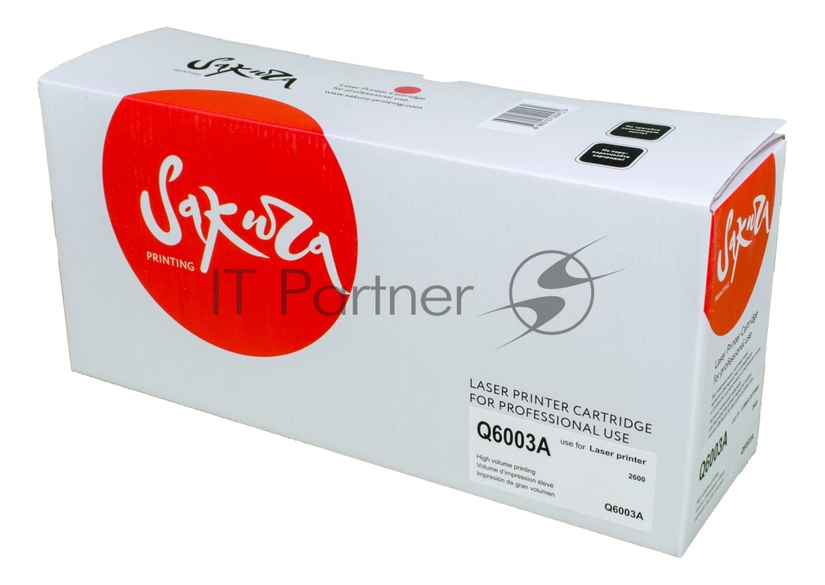 Картридж лазерный Sakura Q6003A для LaserJet 1600/2600n/2605/2605dn/2605dtn/CM1015MFP/CM1017MFP, пурпурный, 2000 к.