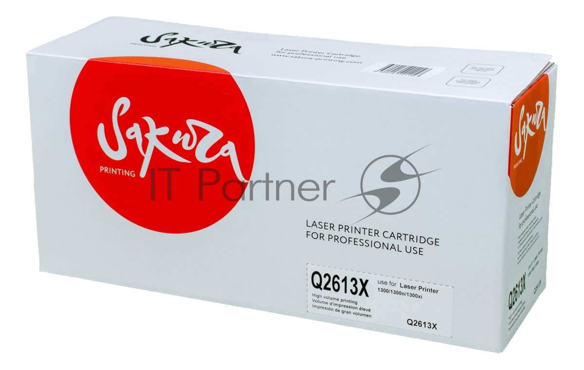 Картридж лазерный Sakura Q2613X для лазерного принтера HPLaserJet 1300/1300n/1300x, черный, 4000 к.