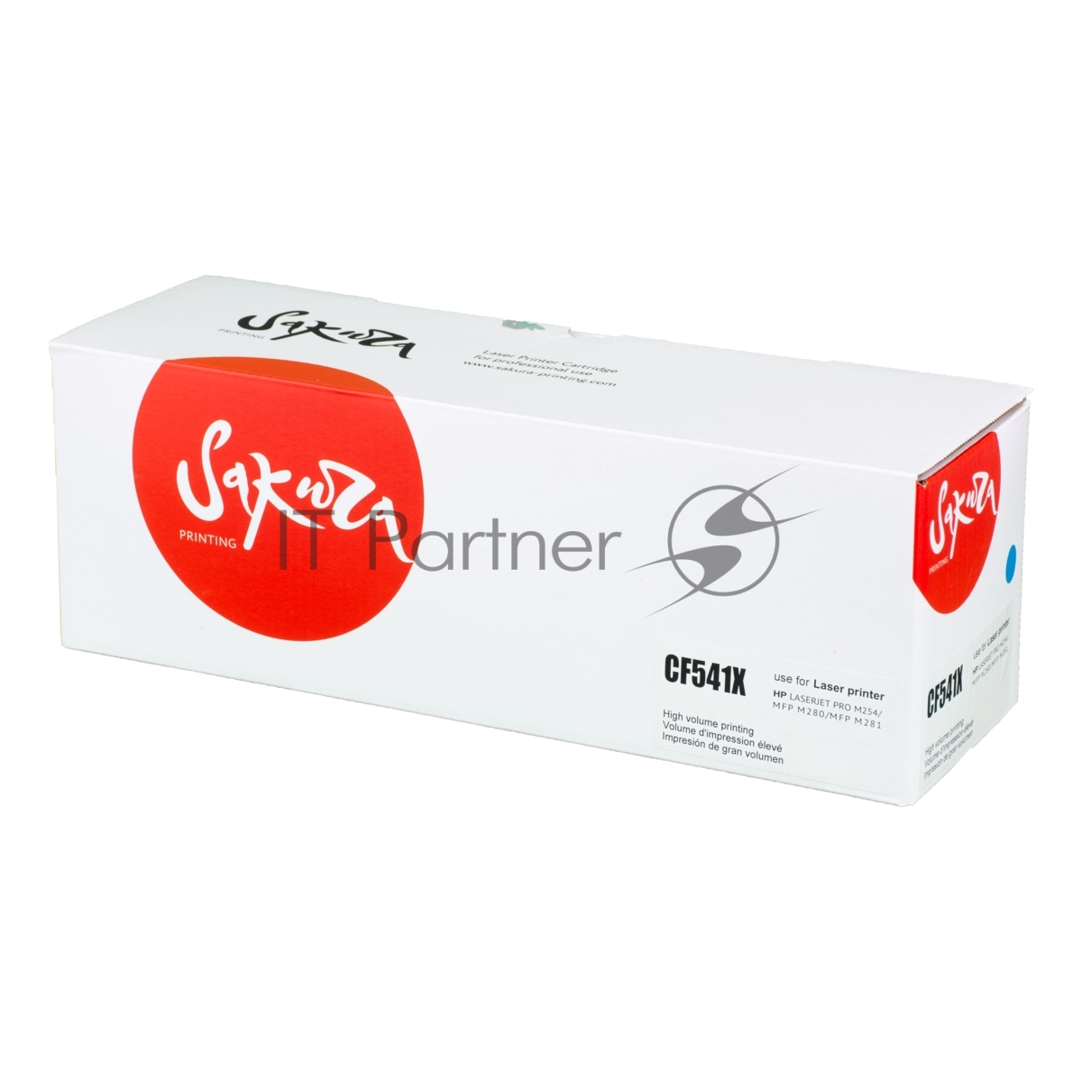 <086009> Картридж лазерный Sakura SACF541X (CF541X) для HP M254, MFP M280, 281, синий (есть ограничения по прошивке) [SACF541X]