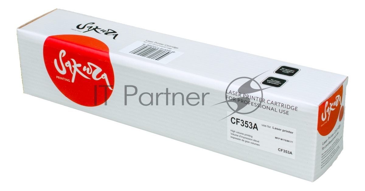 Картридж Sakura CF353A для HP MFP M176/M177, пурпурный, 1000 к.