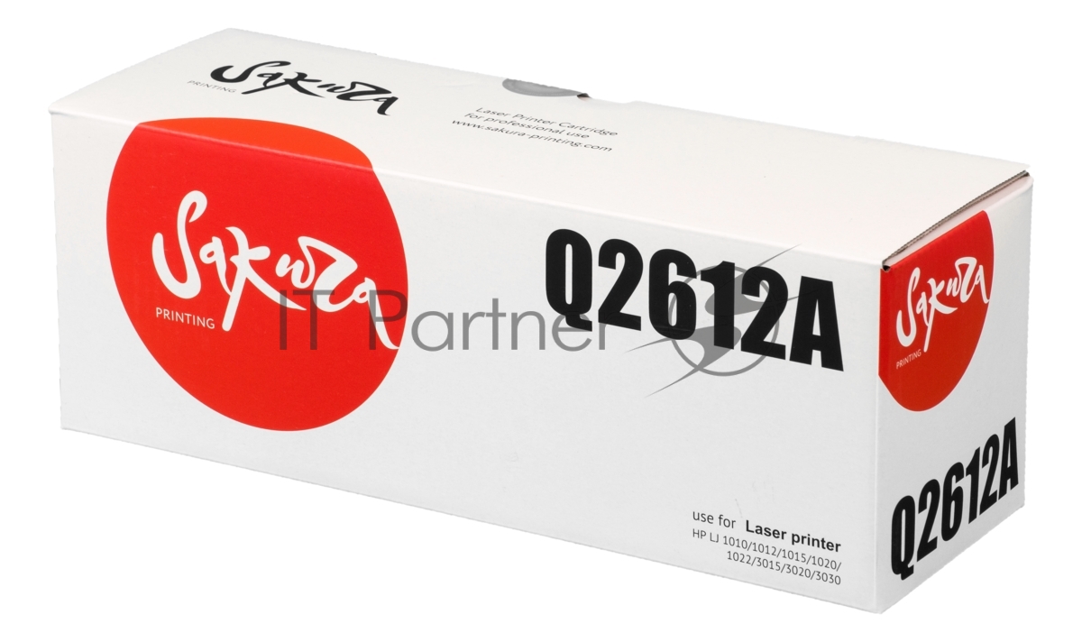 Картридж лазерный Sakura Q2612A для HP LJ 1010/1012/1015/1020/1022/3015/3020/3030, черный, 2000 к.