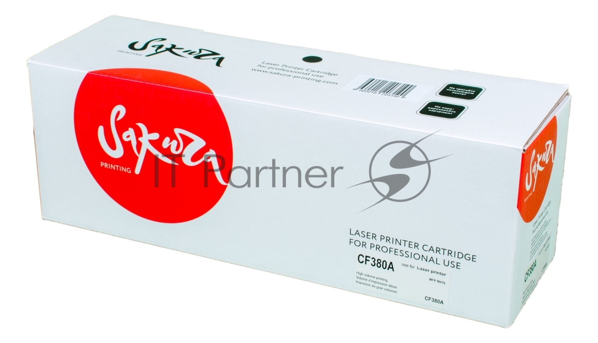 Картридж Sakura CF380A для HP MFP M476, черный 2400 к.