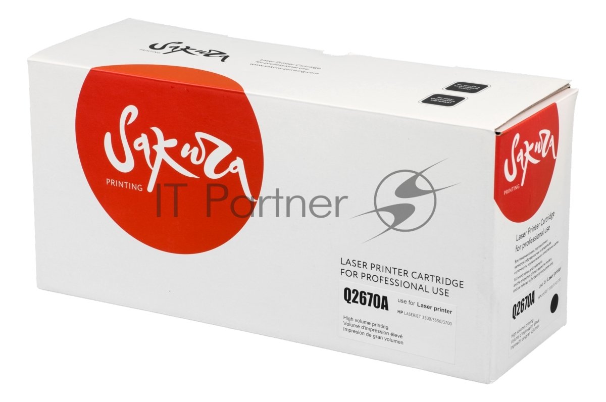 Картридж лазерный Sakura Q2670A для HP Color LJ 3500/3350/3700, черный, 6 000к.
