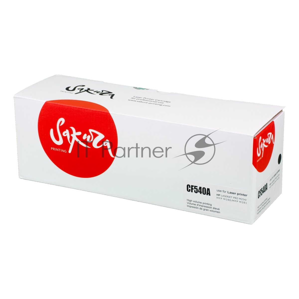 Картридж Sakura CF540A (203A) для HP M254, MFP M280/281, черный, 1 400 к.