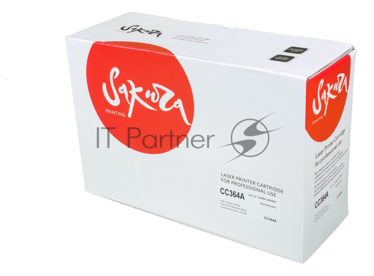 Картридж лазерный Sakura SACC364A, черный, для HP LJ P4014/P4015/P4515