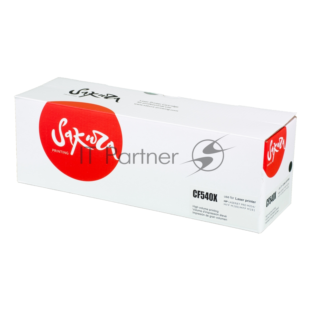 Картридж Sakura CF540X (203X) для HP M254, MFP M280/281, черный, 3 200 к.